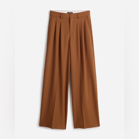Madewell The Harlow Superwide-Leg Trouser in Camel - Picture 6 of 13